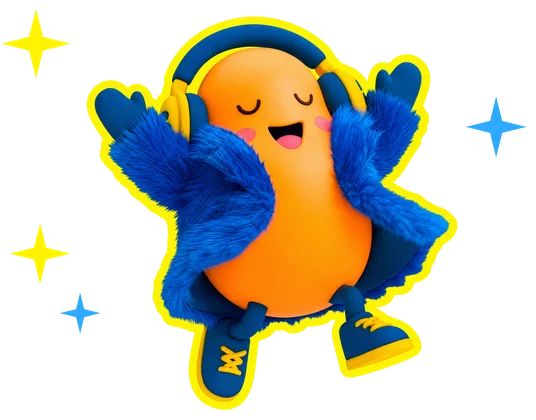 Personaje de Bitel celebrando los 12 años